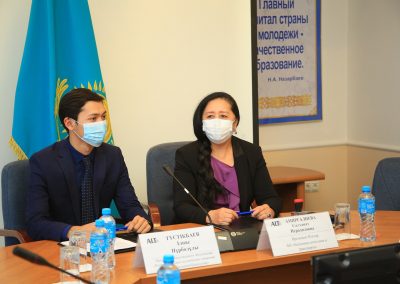 Встреча с Общественным объединением «Республиканское студенческое движение «Альянс студентов Казахстана»
