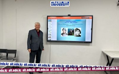 «АКҚжәнеӨТҚ» кафедрасы қауымдастырылған профессоры К.Ә.Жүсіпов қастерлі мереке — Ұлы Жеңістің 80 жылдығына арналған дәрістер өткізді