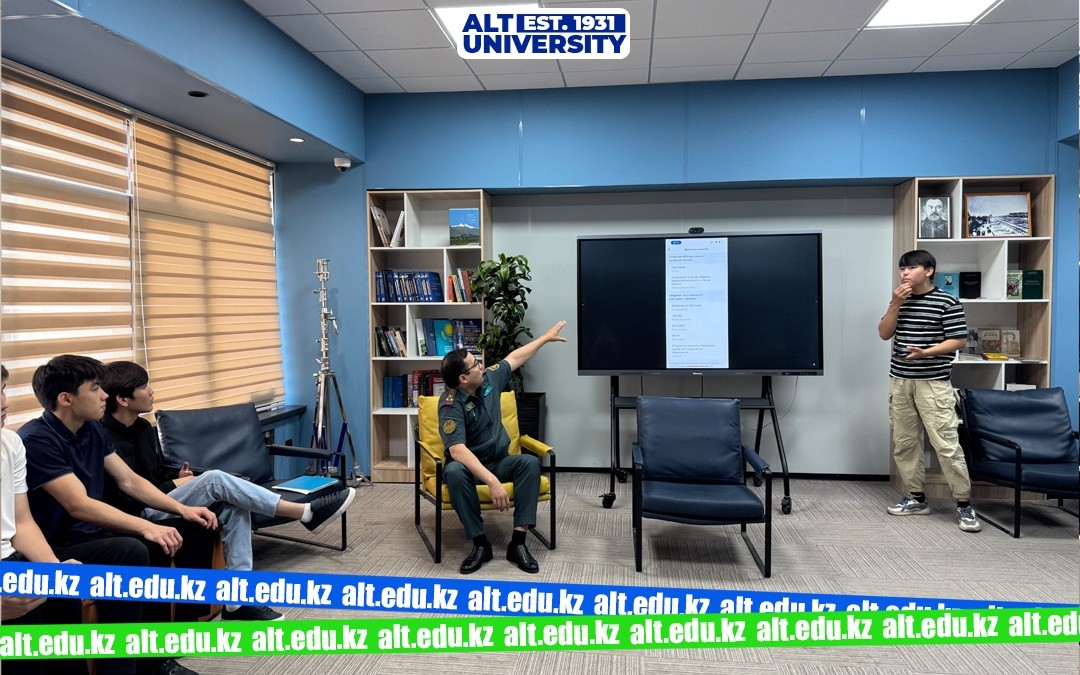 Meeting with Students by the Department of Defense Affairs of Almaty City