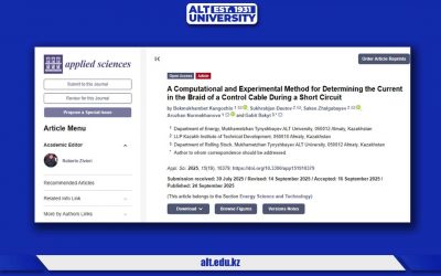SCOPUS Q1: Учеными ALT University разработан метод для определения тока в оплетке контрольного кабеля при коротком замыкании и опубликован в журнале «APPLIED SCIENCE» с 79-м процентилем в области инжиниринга
