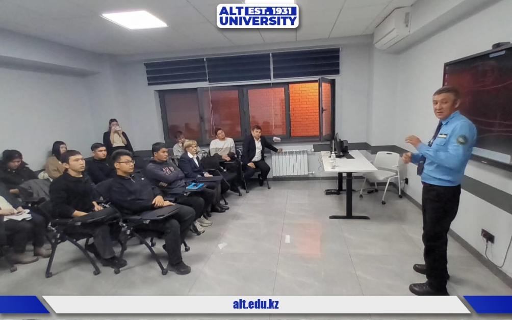 Көлік құрылысы кафедрасы ПЧ-46 филиалының өкілімен кездесу