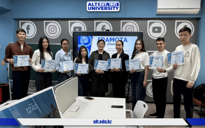 ALT University Students Achieved Outstanding Results at the Republican English Language Olympiad