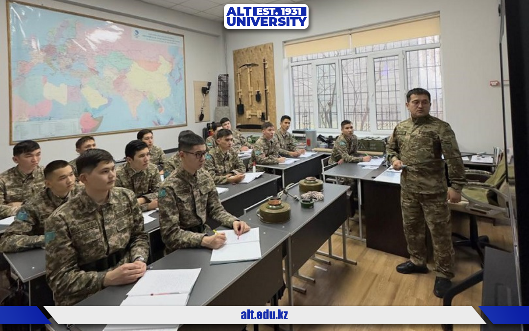 Университеттің әскери істер институтында көктемгі оқу семестрінің басталуы