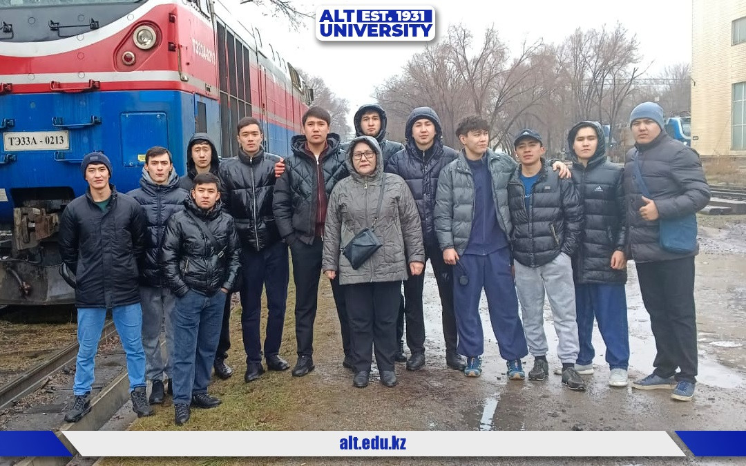 Выездное занятие кафедры «Подвижной состав» в Алматинском эксплуатационном локомотивном депо