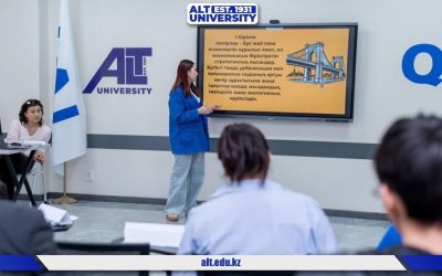 ALT Университетінде көлік құрылысы саласындағы жас ғалымдардың ғылыми жобалары сарапталды