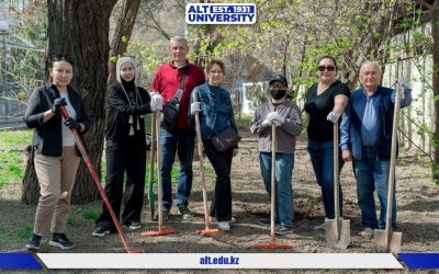 Субботник профессорско-преподавательского состава кафедры «Транспортные услуги и бизнес»