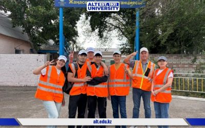 ALT студенттері «ҚТЖ» ҰК» АҚ нысандарында ақылы өндірістік-геодезиялық практикадан өтуде