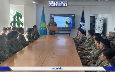 ALT Университетінің әскери кафедрасында жаңа Конституция ережелері түсіндірілді