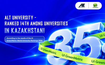 ALT University Ranks in the Top 35% of Kazakhstani Universities in UI GreenMetric 2026