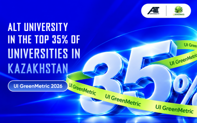 ALT University Ranks in the Top 35% of Kazakhstani Universities in UI GreenMetric 2026