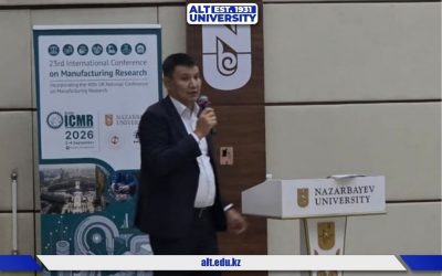 ALT профессоры Ғ.Б. Бақыт Назарбаев Университетіндегі халықаралық ICMR-2026 конференциясында баяндама жасады