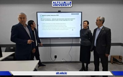 ALT Университетінде теміржол инфрақұрылымы және ТДМ 9 бағыты бойынша ашық сабақ өтті