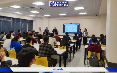 Қолданбалы есептерді шешу және студенттік зерттеулерді дайындау мәселелері бойынша студенттермен кездесу