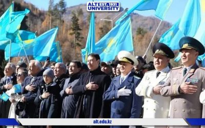 ALT UNIVERSITY СТУДЕНТТЕРІ МЕМЛЕКЕТТІК ТУ КӨТЕРУ САЛТАНАТТЫ РӘСІМІНЕ ҚАТЫСТЫ